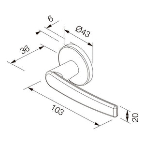 FECHADURA EXTERNA CONCEPT ROSETA CROMADO 401E CR PADO