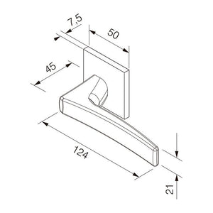 FECHADURA EXTERNA ACQUA STAR CROMADO ACETINADO 774-90E CRA - PADO