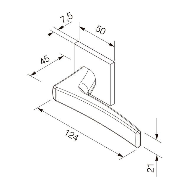 FECHADURA EXTERNA ACQUA STAR CROMADO ACETINADO 774-90E CRA - PADO