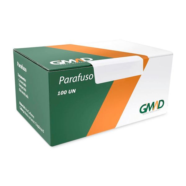 PARAFUSO 6X90 CHATA CAIXA COM 100 PEÇAS GMAD