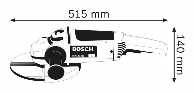 ESMERILHADEIRA ANGULAR 7'' GWS 2200-180 2.200W 06018F10E0 220V BOSCH