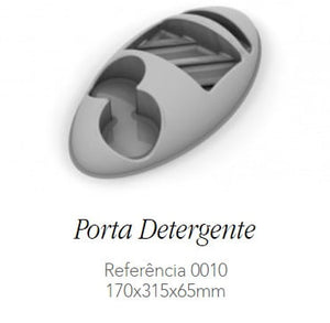 PORTA DETERGENTE 170X315X65MM CINZA 010-CZ CANGO