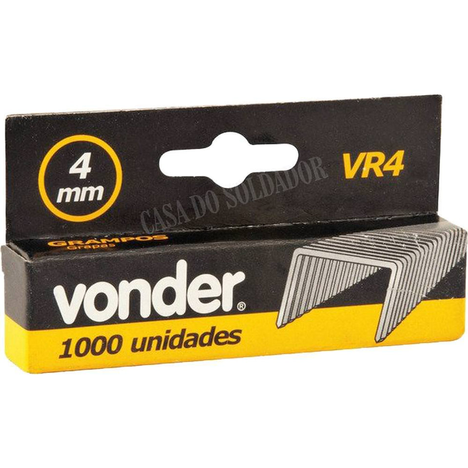 GRAMPO 4MM VR-4 CAIXA COM 1.000 PEÇAS 28.98.100.000 VONDER