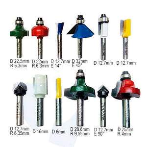 JOGO DE FRESAS 6MM COM 12 PEÇAS A-87921 MAKITA