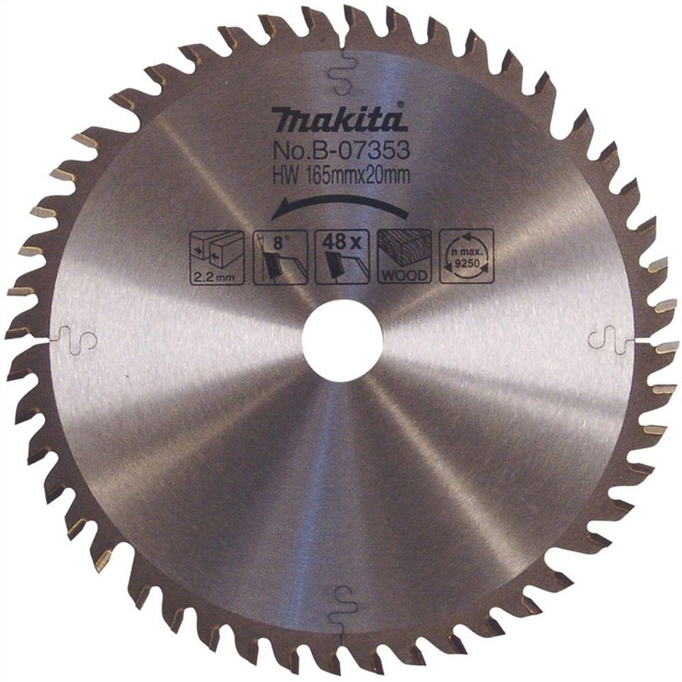 DISCO DE SERRA CIRCULAR 165MM 48 DENTES B-07353 MAKITA