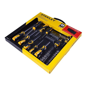 JOGO DE CHAVES FENDA/PHILLIPS E SOQUETES COM 49 PEÇAS STHT70887M STANLEY