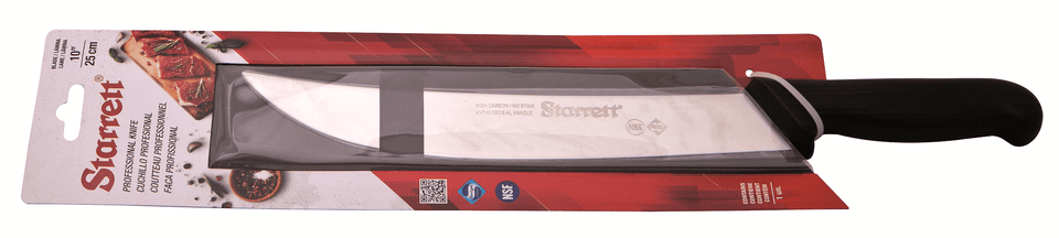 FACA PARA CARNE LÂMINA CURVA 25CM KBKB205 PRETO STARRETT