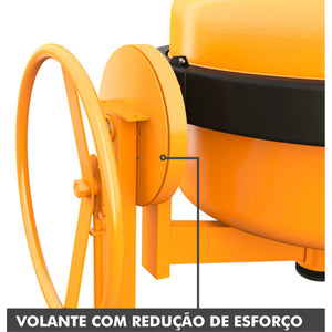 BETONEIRA 1 TRAÇO 400L MONOFÁSICO 220V CSM