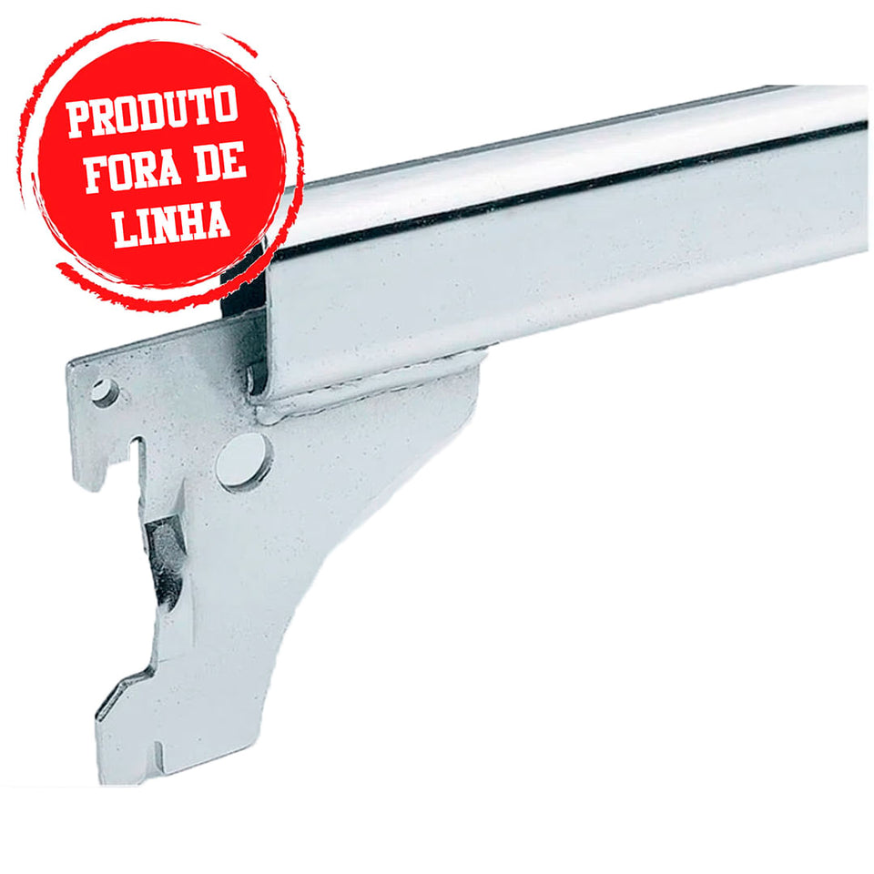 CABIDEIRO OVAL FICO 80CM CROMADO PARA TRILHO 6303040012
