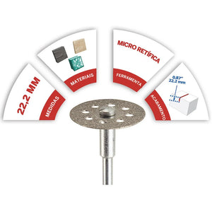 DISCO DIAMANTADO 38MM 1.1/2" EZ-LOCK (EZ545) 2615E545AD DREMEL
