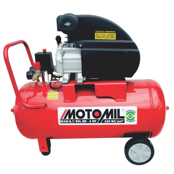 MOTOCOMPRESSOR DE AR MAM-8.7/50BR 120LBS 50LT 220V MOTOMIL
