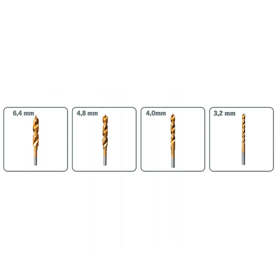 JOGO DE BROCAS AÇO RÁPIDO COM 4 PEÇAS 26150631AA DREMEL