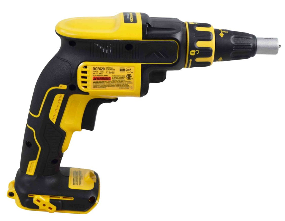 PARAFUSADEIRA 20V MAX MOTOR BRUSHLESS SEM BATERIA E CARREGADOR DCF620B DEWALT