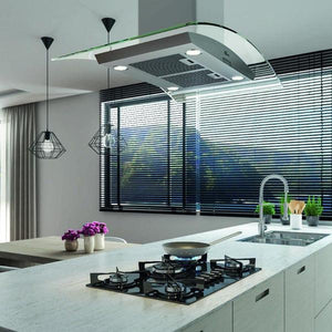 COIFA DE ILHA ISLAND VIDRO 90CM 5455(10174) 220V FISCHER