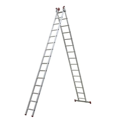 ESCADA EXTENSIVA EM ALUMÍNIO 2X15 DEGRAUS ESC0624GO BOTAFOGO