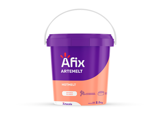 ADESIVO GRANULADO HOT MELT BRANCO 2.5KG 1015054 AFIX
