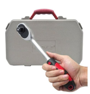 JOGO DE SOQUETES COM ENCAIXE DE 1/4" MAYLE COM 45 PEÇAS 110045