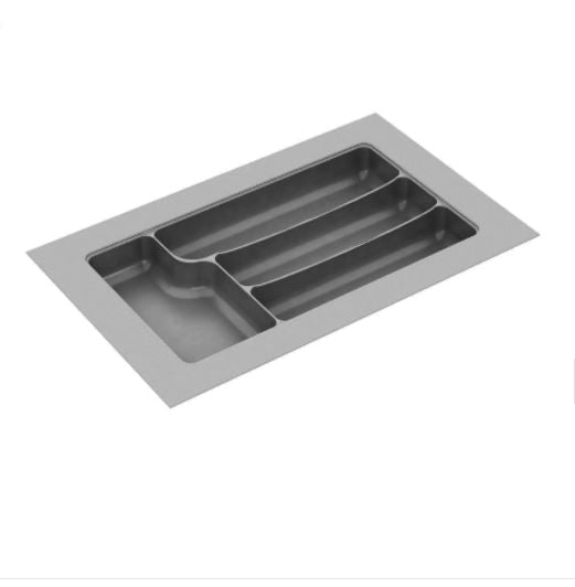 DIVISÃO DE TALHERES 285X480X50MM CINZA BRILHANTE 023-CZ CANGO