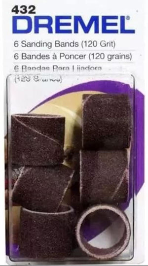 TUBO DE LIXA GRÃO 120 1/2" 6 PEÇAS 2615000432 DREMEL