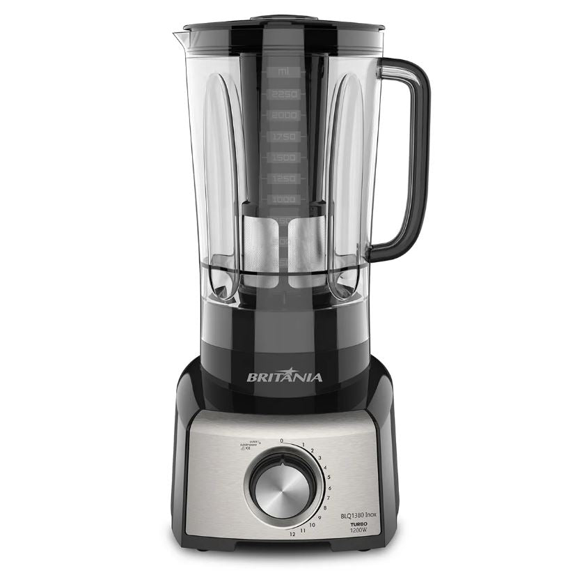 LIQUIDIFICADOR BRITÂNIA BLQ1380P PRO MAXX 6 INOX 3L 1.200W 220V
