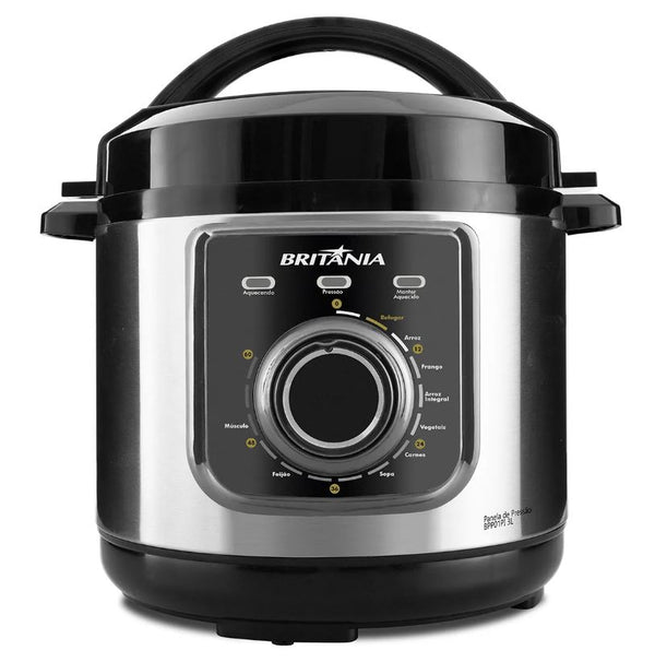 PANELA DE PRESSÃO BRITÂNIA BPP01PI MULTIFUNCIONAL 3L 220V