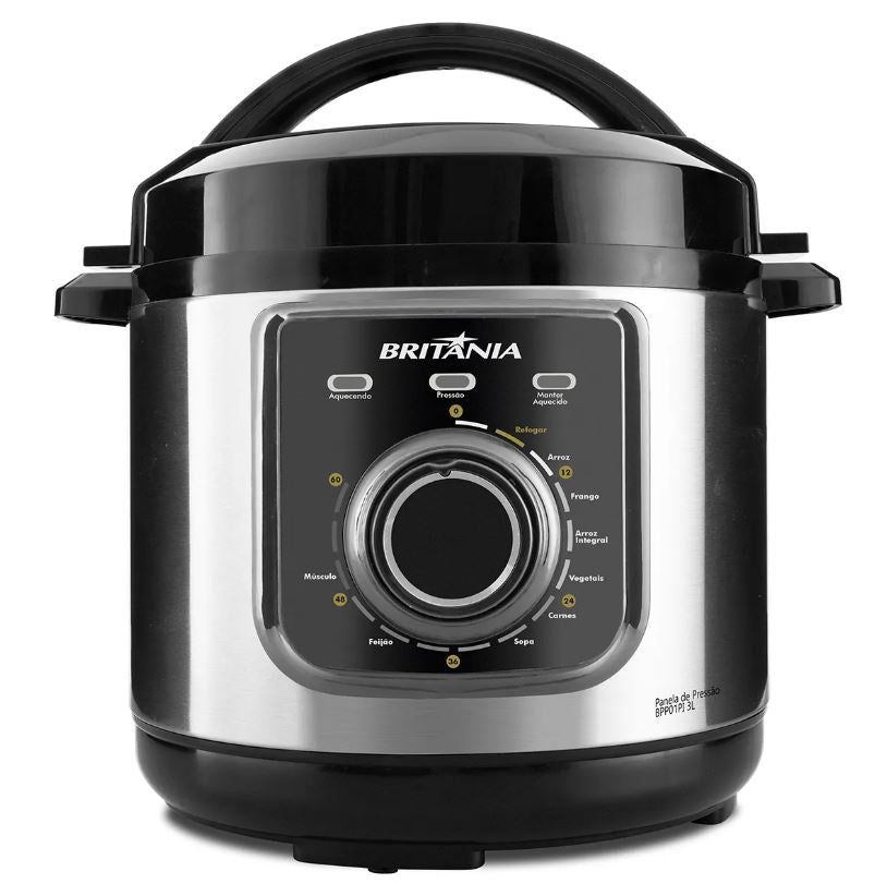 PANELA DE PRESSÃO BRITÂNIA BPP01PI MULTIFUNCIONAL 3L 220V