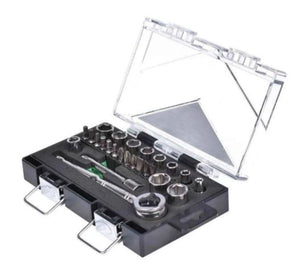 JOGO DE SOQUETE SEXTAVADO 1/4" COM 25 PEÇAS 234410IBJ BELZER