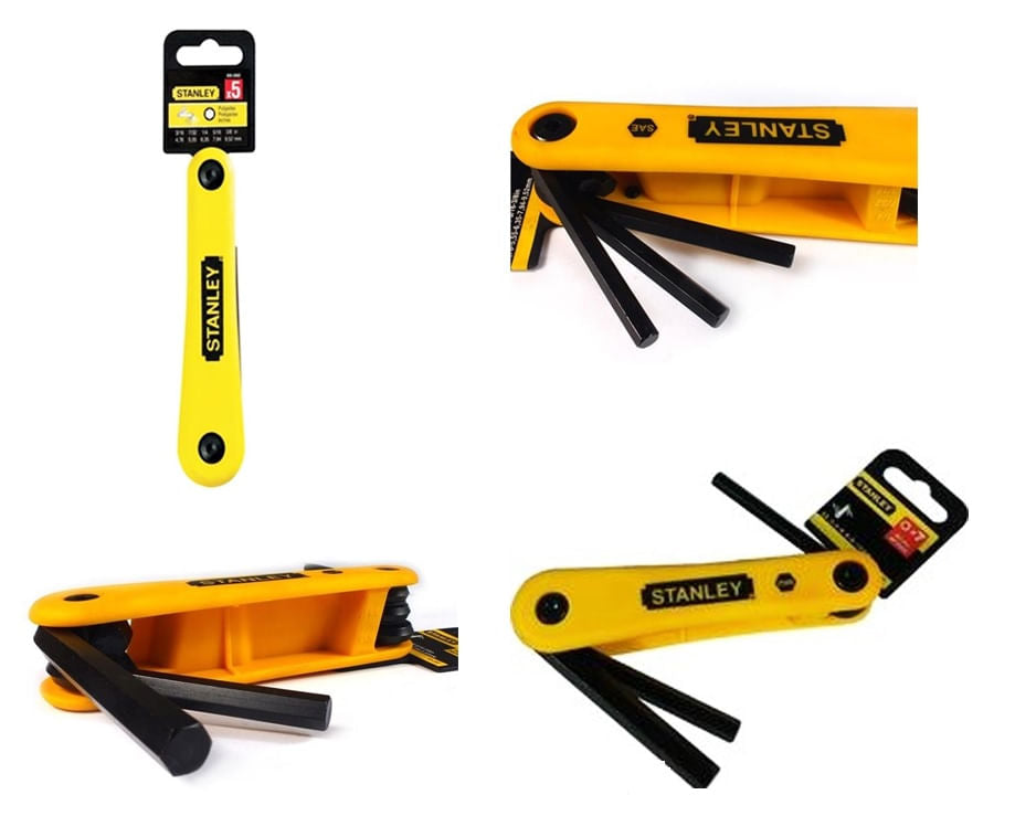 JOGO DE CHAVES ALLEN TIPO CANIVETE COM 5 PEÇAS 69-260 STANLEY