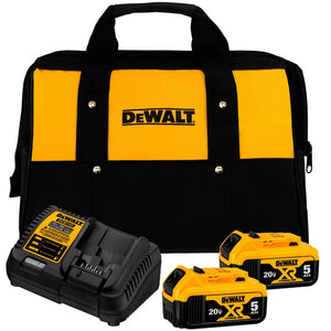 KIT 2 BATERIAS + CARREGADOR + BOLSA 20V DCB205C2K DEWALT