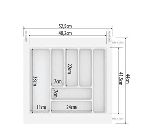 DIVISÃO DE TALHERES 525X440X50MM BRANCO 0804-BR CANGO