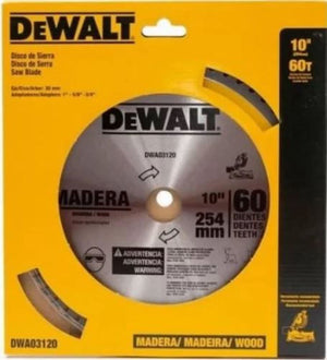 DISCO DE SERRA CIRCULAR 254X30MM 60 DENTES PARA MADEIRA DWA03120 DEWALT