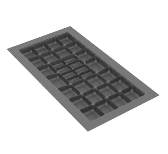 DIVISÃO PARA ROUPA ÍNTIMA 810X425 GRAFITE 367-GRAF/FLOC CANGO