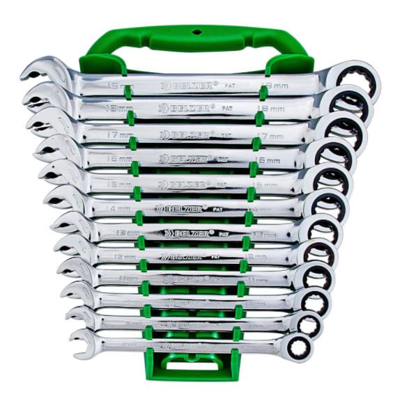 JOGO DE CHAVE BIELA BELZER DE 8MM A 19MM COM 12 PEÇAS 85597BJ