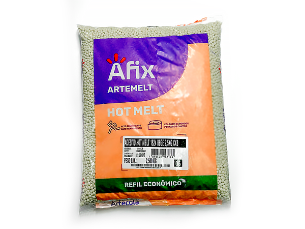 ADESIVO GRANULADO HOT MELT BEGE 2.5KG 1044175 AFIX