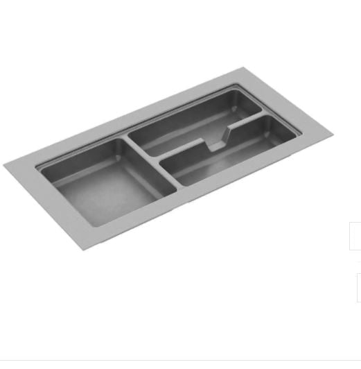 DIVISÃO DE TALHERES 240X480X50MM CINZA 001-CZ CANGO