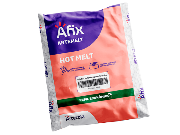 ADESIVO GRANULADO HOT MELT TRANSPARENTE 1814 2KG AFIX