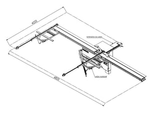 SERRA ESQUADREJADEIRA DE PRECISÃO COM BRAÇO ARTICULÁVEL SE-3200/38 BALDAN