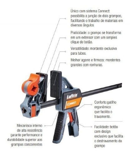GRAMPO DE APERTO RÁPIDO 24" LUFKIN GR600L