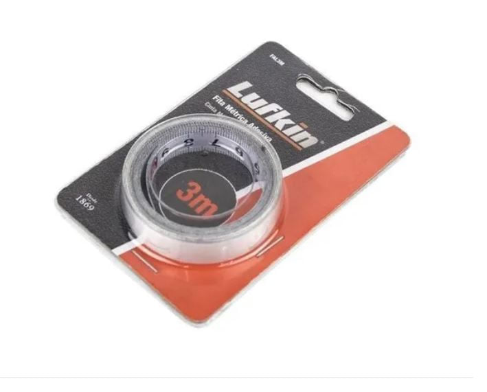 FITA MÉTRICA AUTO ADESIVA COM 3 METROS LUFKIN FAL3M