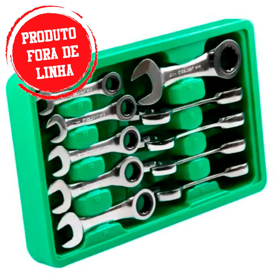 JOGO DE CHAVE COMBINADA MAYLE DE 10MM A 19MM COM 10 PEÇAS 9520BJ