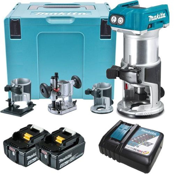 TUPIA A BATERIA 18V COM 3 BASES DRT50RMJX2 MAKITA