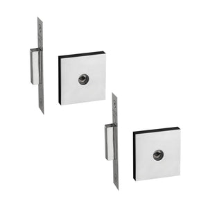 CONJUNTO FECHADURA AUXILIAR 2 TRAVAS TETRA QUADRADO SM11500 CR PADO