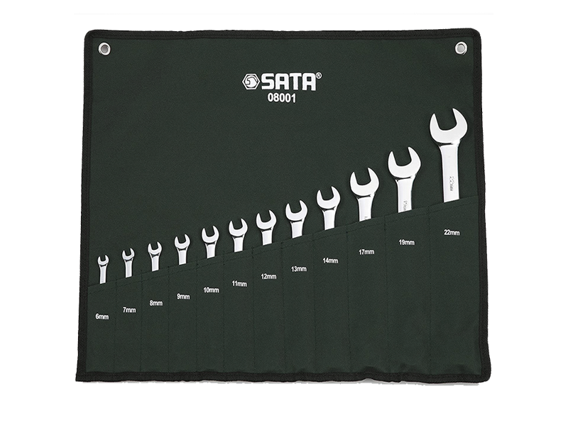 JOGO DE CHAVE COMBINADA SATA 6MM A 22MM COM 12 PEÇAS ST08001SJ