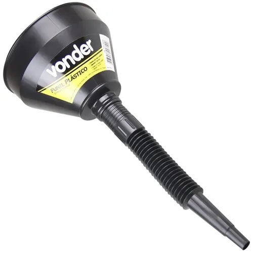 FUNIL PLÁSTICO PRETO BICO FLEXÍVEL 165MM 5167100000 VONDER