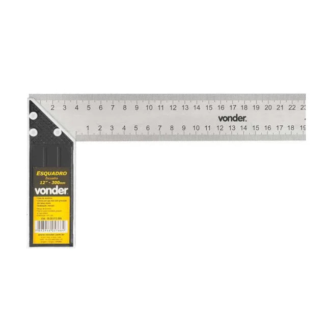 ESQUADRO DE ALUMÍNIO 12" 300MM 3550012000 VONDER