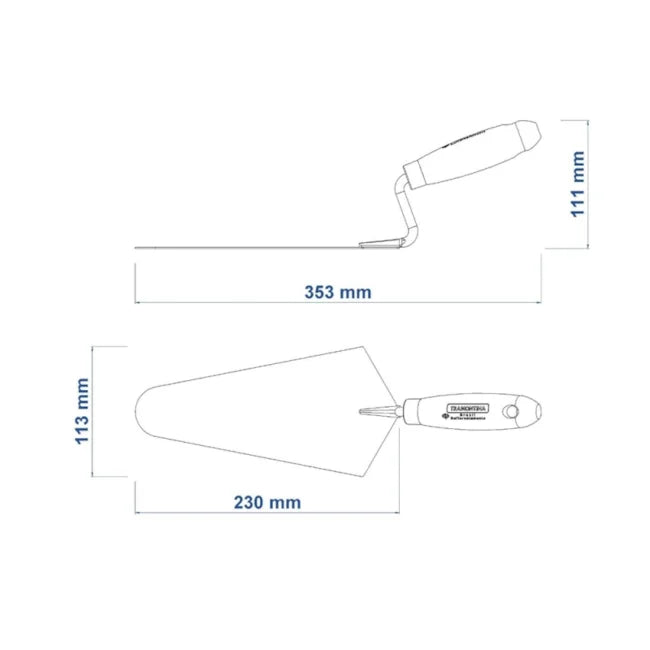 COLHER DE PEDREIRO 9" TRAMONTINA 77350095