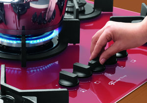 FOGÃO COOKTOP 5Q TC INFINITY GÁS MESA VIDRO VERMELHO ROUGE 26298(62471) BIVOLT FISCHER