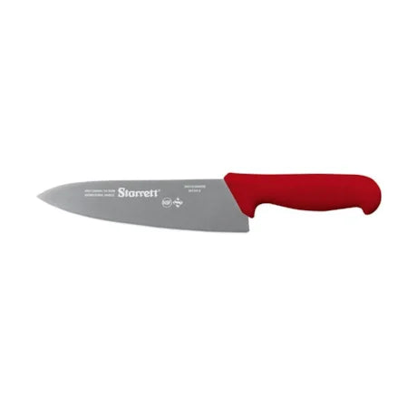 FACA PARA CARNE LÂMINA LARGA 20CM KBKR203 VERMELHO STARRETT