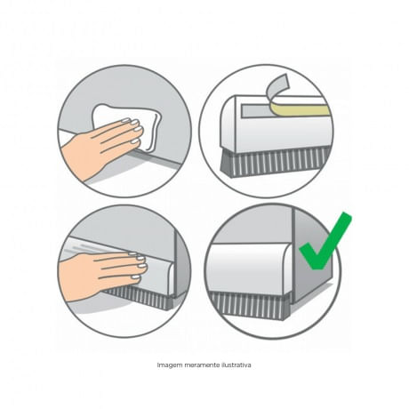 VEDA PORTA ADESIVO TRANSPARENTE 80CM COMFORT DOOR