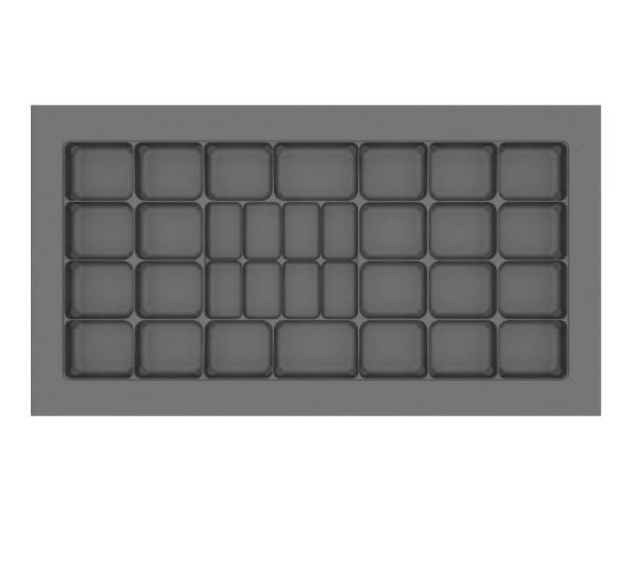 DIVISÃO PARA ROUPA ÍNTIMA 810X425 GRAFITE 367-GRAF/FLOC CANGO